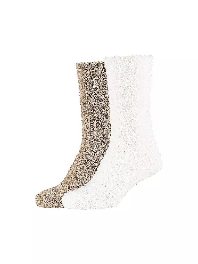 CAMANO | Damen Kuschelsocken Cosy 2er Pkg. | camel