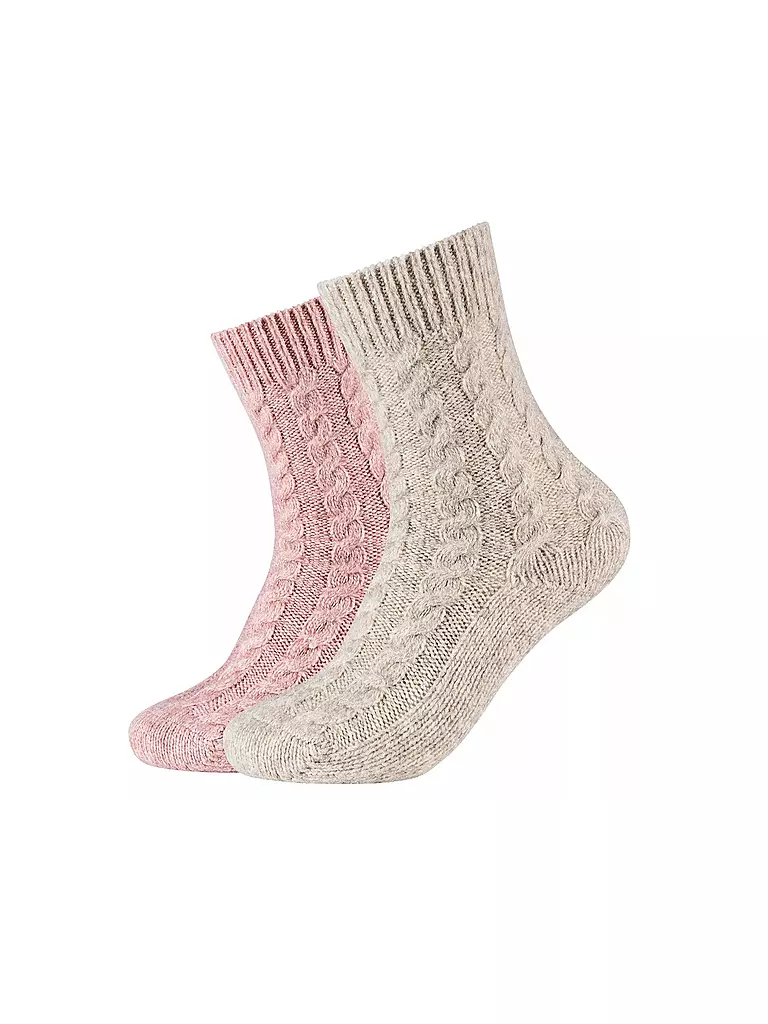 CAMANO | Damen Socken 2er Pkg dusty rose | rosa