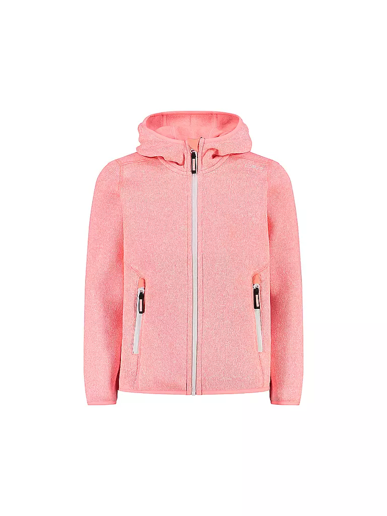 CMP | Mädchen Fleecejacke Jacquard Knitted Hoodie | rosa