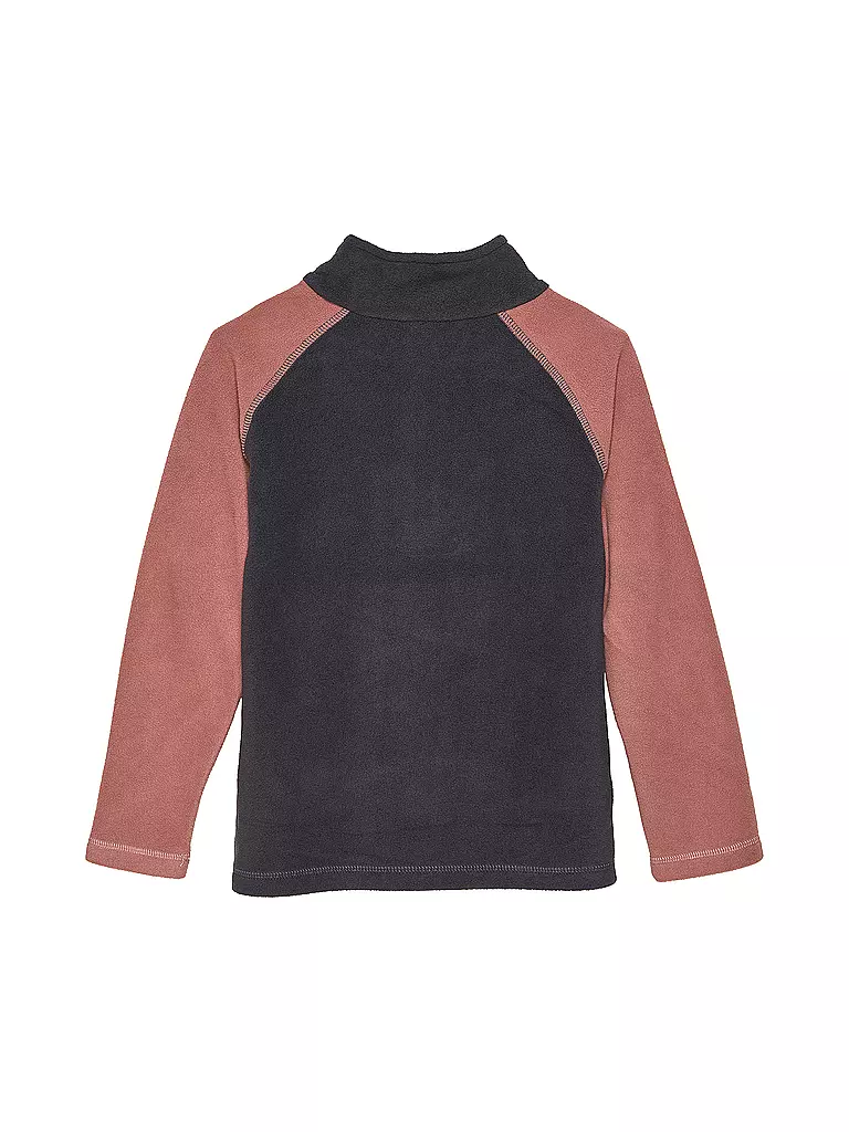 COLOR KIDS | Kinder Fleecepullover Colorblock | braun