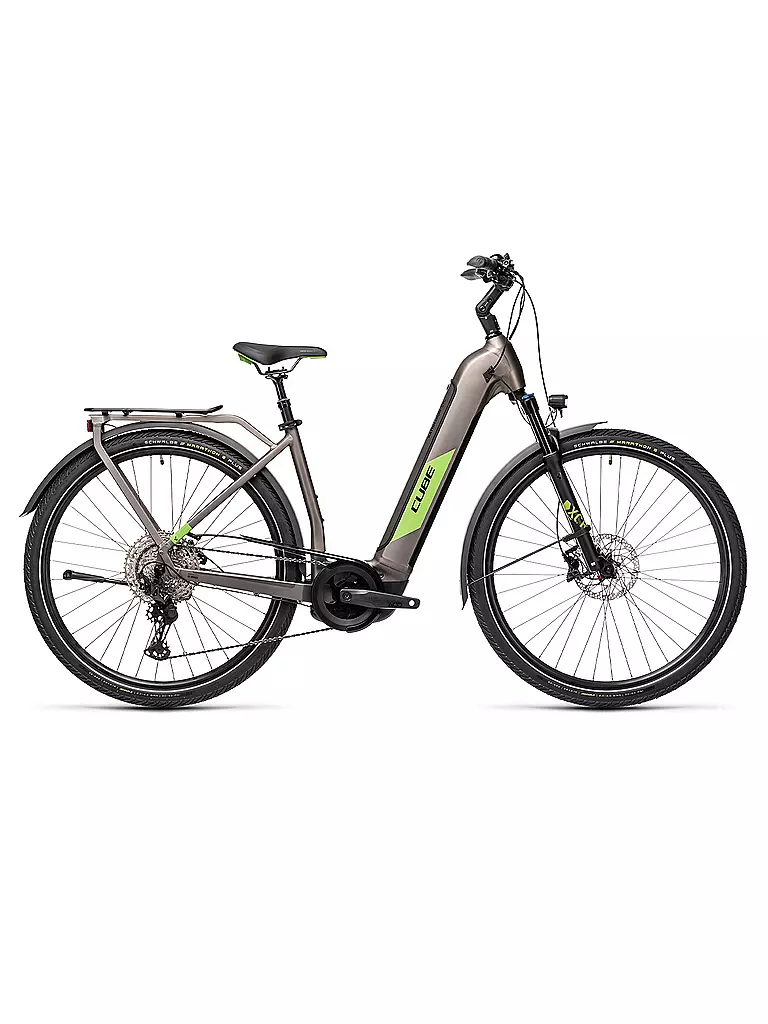 CUBE | Damen E-Trekkingbike 28" Kathmandu Hybrid EXC 625 2021 (Einrohr) | braun