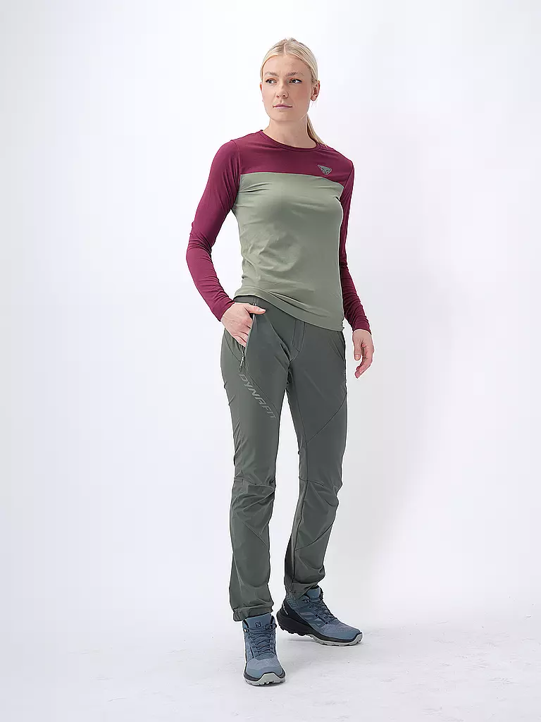 DYNAFIT | Damen Langarmshirt Traverse S-Tech | olive