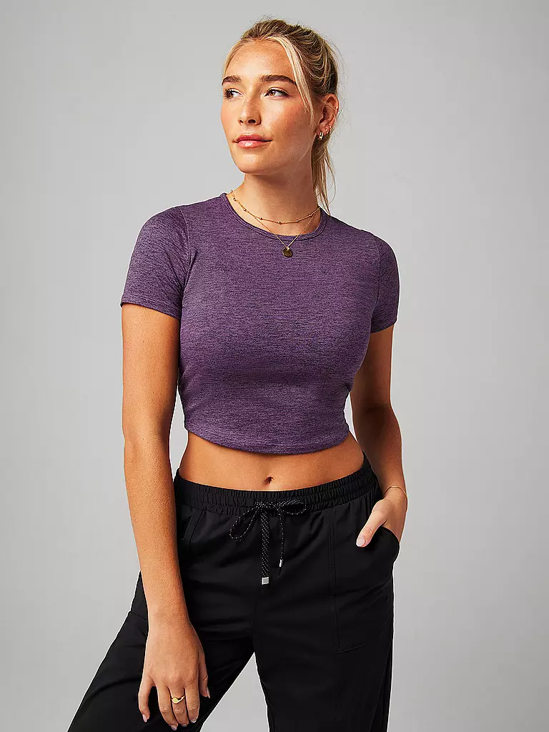 FABLETICS | Damen Fitnessshirt Dry-Flex Twist | beere