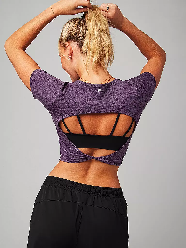 FABLETICS | Damen Fitnessshirt Dry-Flex Twist | beere