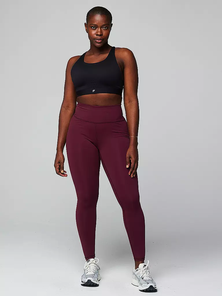 FABLETICS | Damen Fitnesstight Define PowerHold® High-Waist | dunkelrot