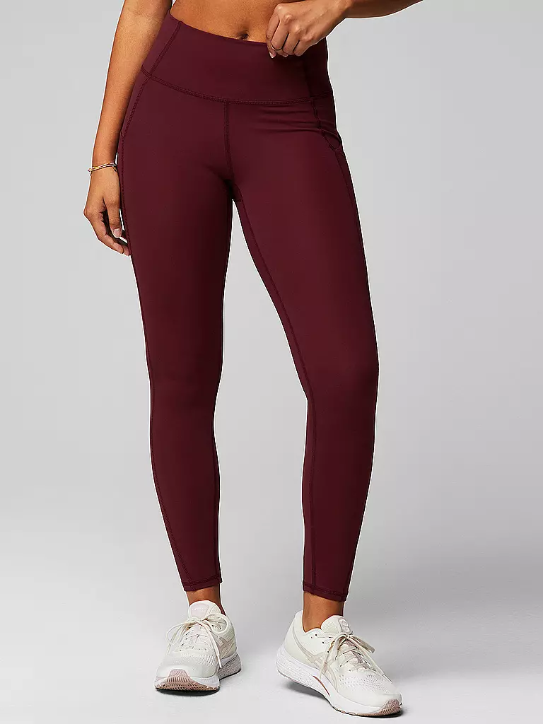 FABLETICS | Damen Fitnesstight Oasis PureLuxe High-Waist | dunkelrot