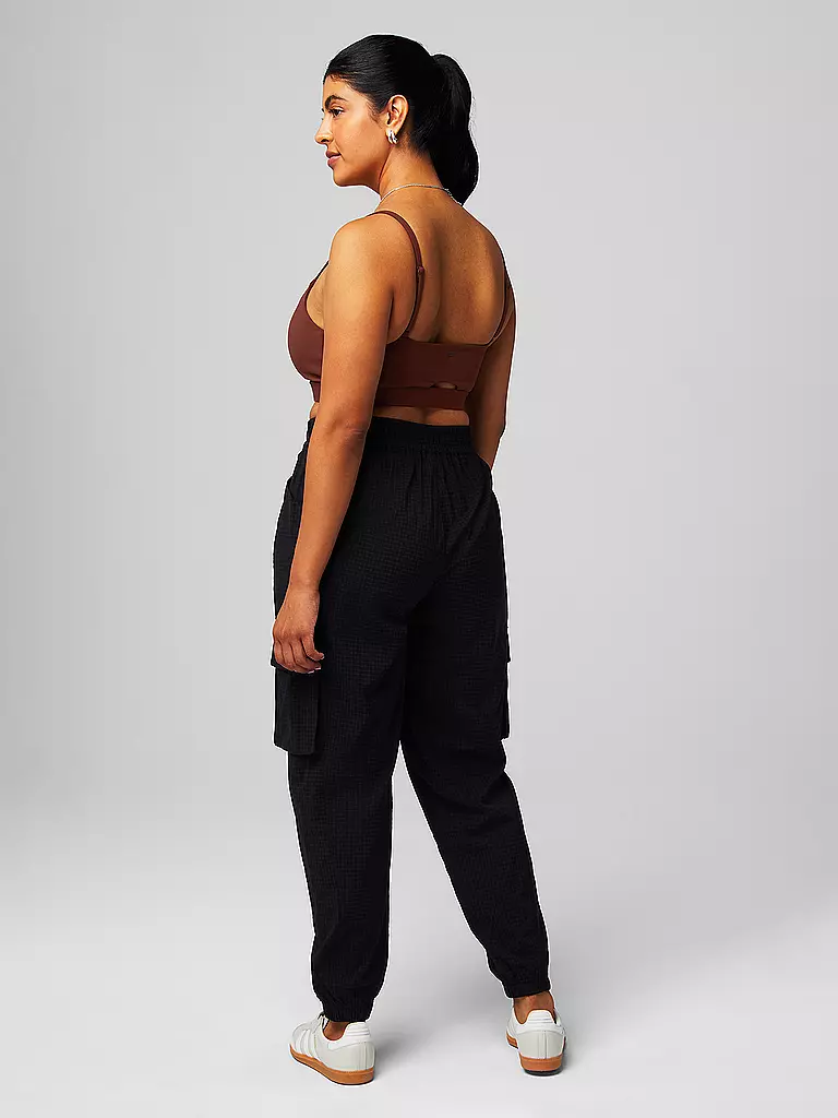 FABLETICS | Damen Jogginghose Ripstop Cargo | dunkelrot