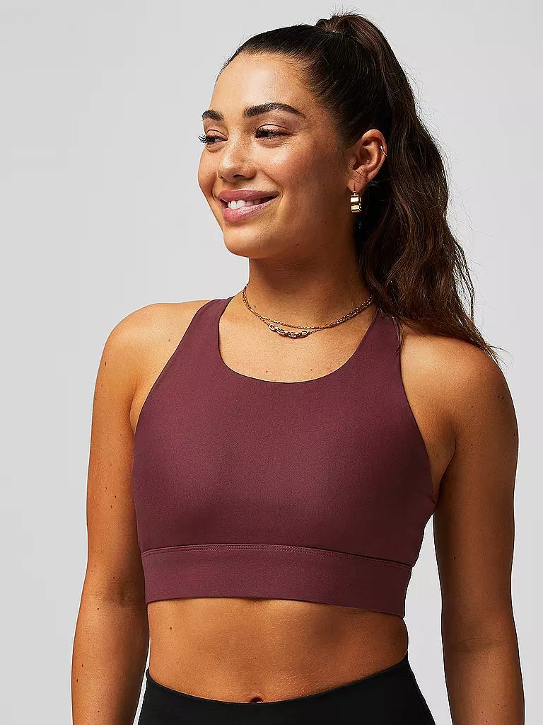 FABLETICS | Damen Sport-BH No Bounce High Support | dunkelrot