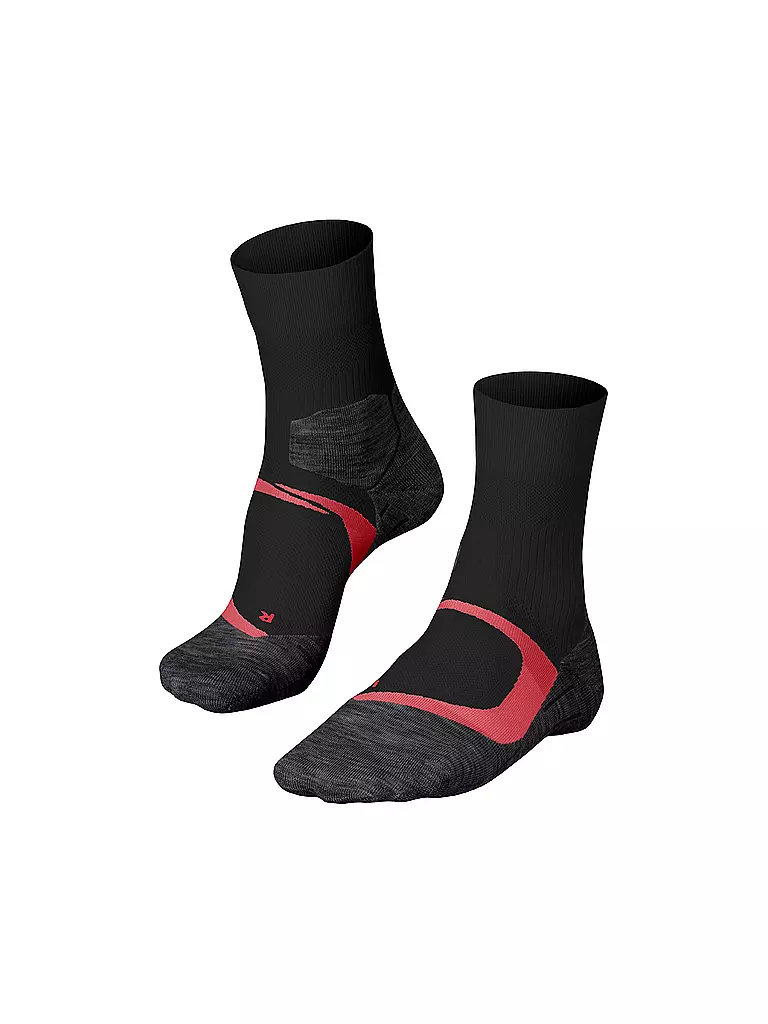 FALKE | Damen Laufsocken RU Trail Grip | schwarz