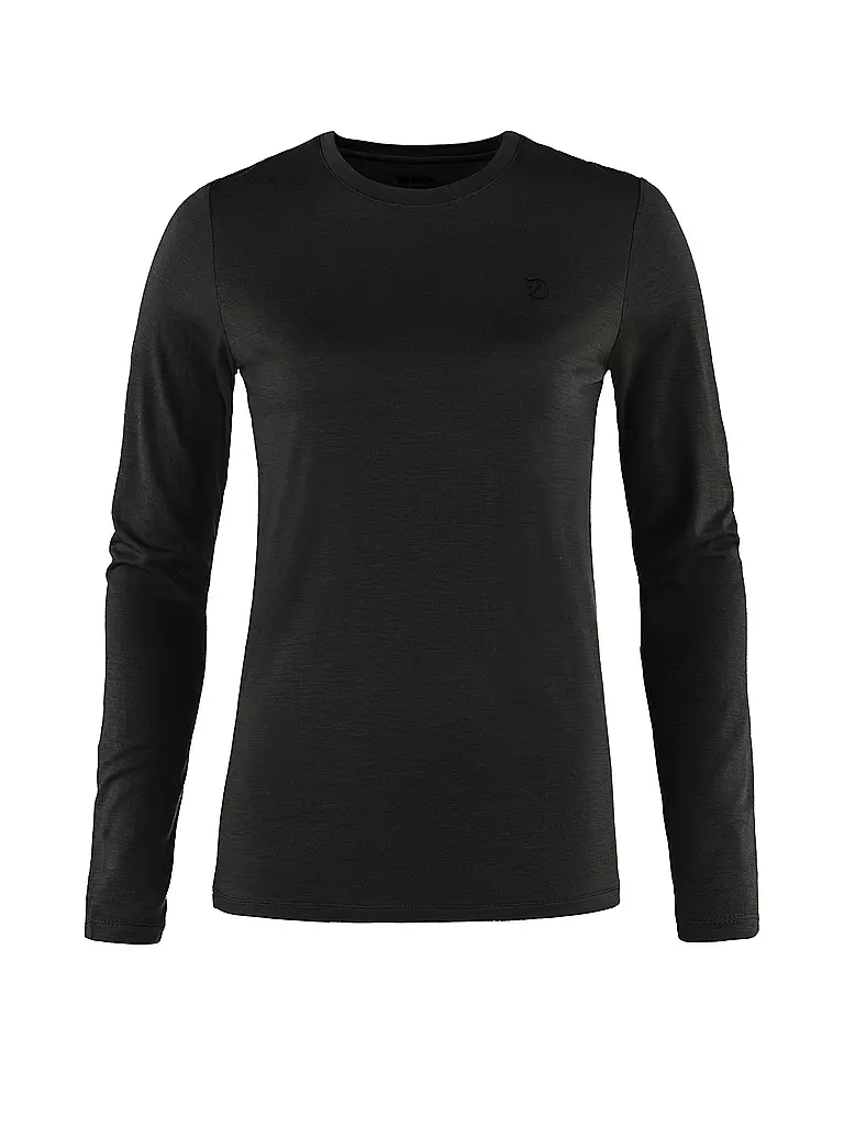 FJÄLLRÄVEN | Damen Funktionsshirt Abisko Wool | schwarz