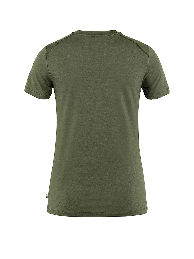 FJÄLLRÄVEN | Damen T-Shirt Abisko Wool SS W | grau