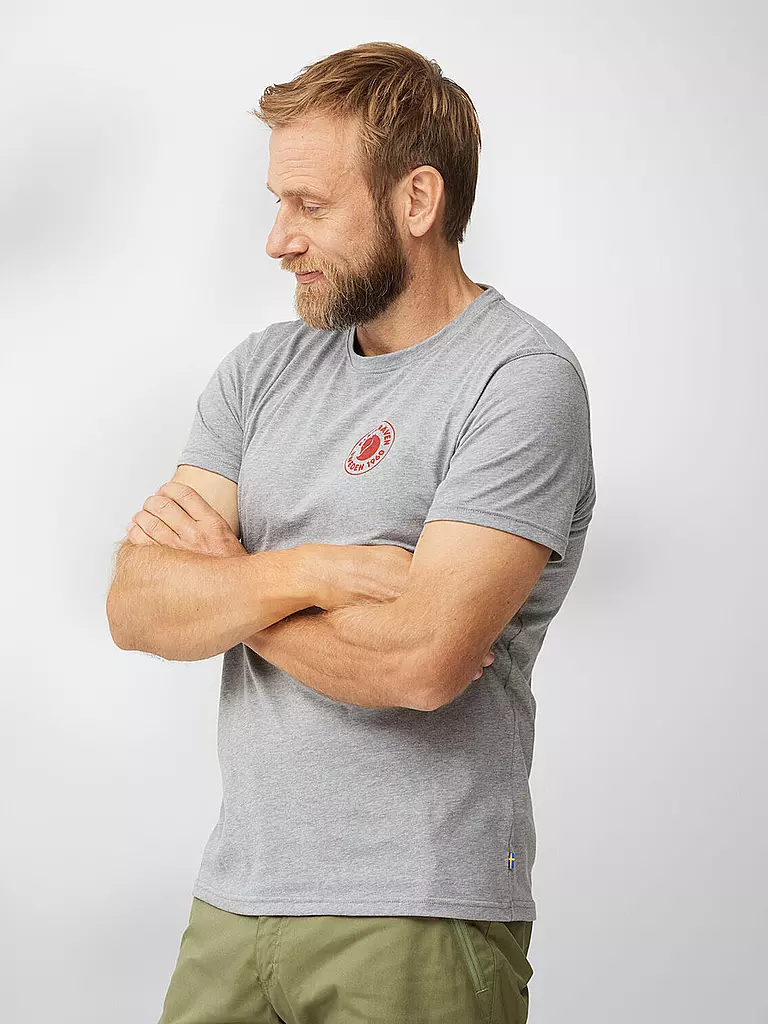 FJÄLLRÄVEN | Herren Funktionsshirt 1960 Logo | hellgrau