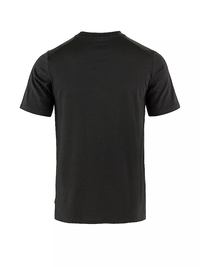 FJÄLLRÄVEN | Herren Funktionsshirt Abisko Wool | schwarz