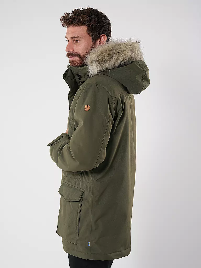 FJÄLLRÄVEN | Herren Winterparka Nuuk Lite Hoodie | dunkelblau