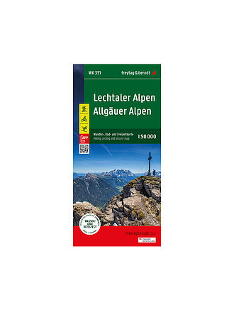 FREYTAG & BERNDT | Wanderkarte Lechtaler Alpen - Allgäuer Alpen Maßstab 1:50.000