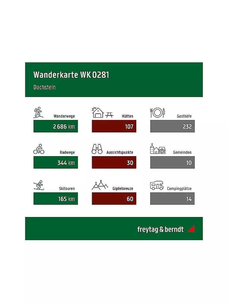 FREYTAG & BERNDT | Wanderkarte WK 0281 Dachstein, 1:50.000 | keine Farbe