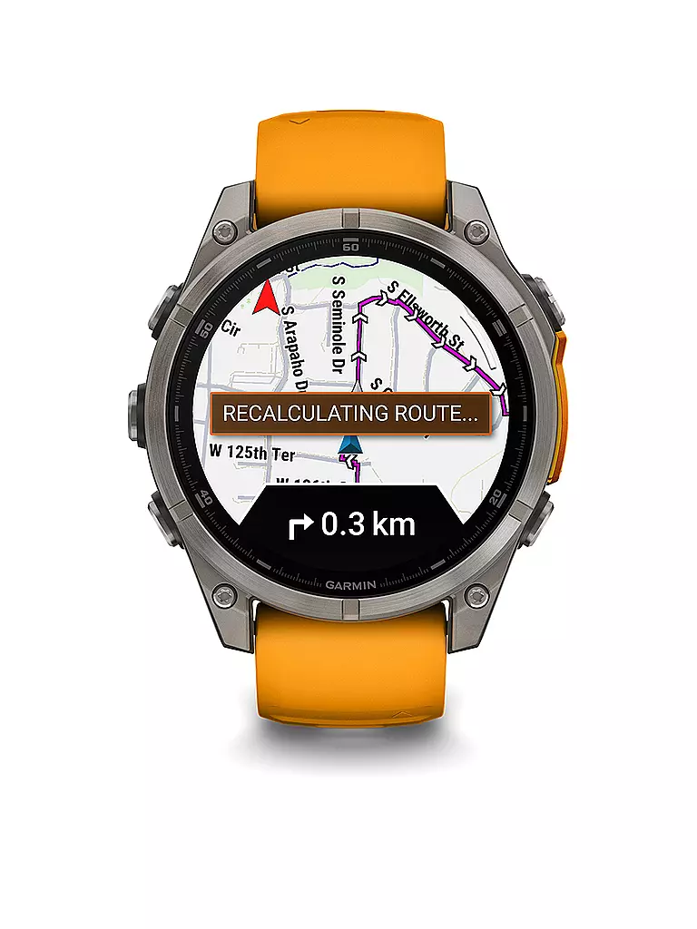 GARMIN |  GPS-Multisport-Smartwatch Fenix 8 Amoled Sapphire  47mm | orange