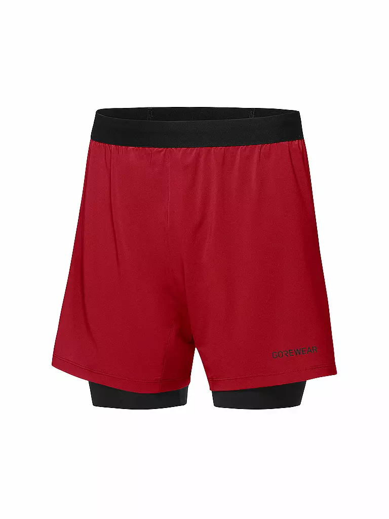 GOREWEAR | Herren Laufshort Concurve 5 2in1 | grau