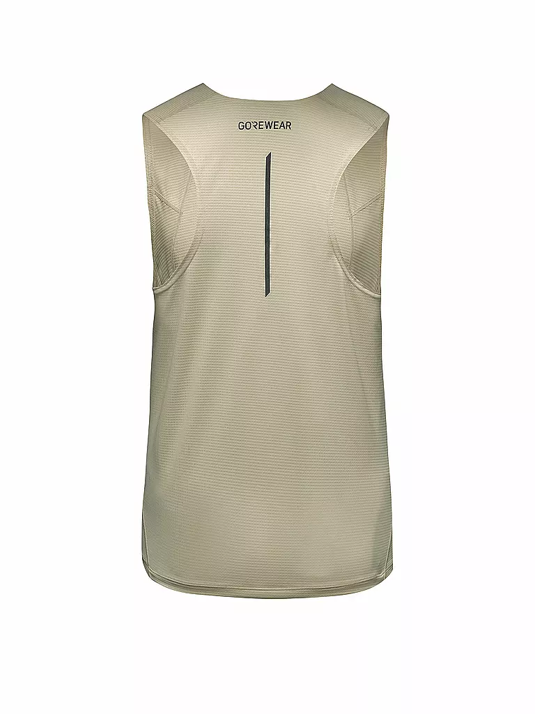 GOREWEAR | Herren Laufsinglet Contest 2.0 | beige