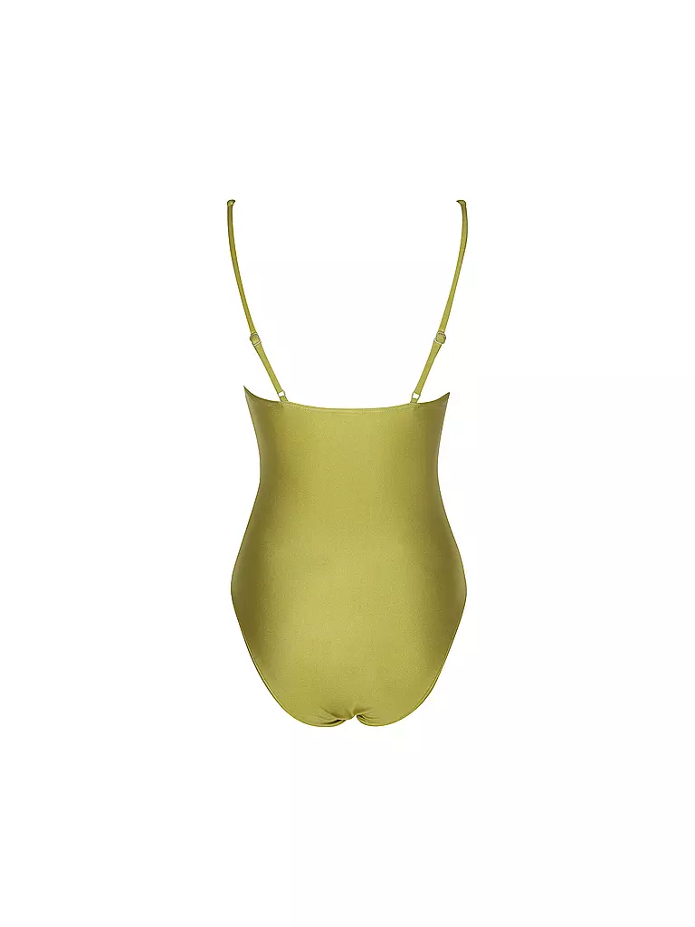 HOT STUFF | Damen Badeanzug mit Spange | gelb