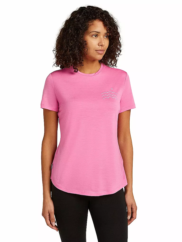 ICEBREAKER | Damen Funktionsshirt Across 125 Cool | rosa