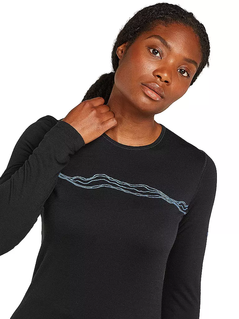 ICEBREAKER | Damen Funktionsshirt Mountain Pulse 200 | dunkelrot