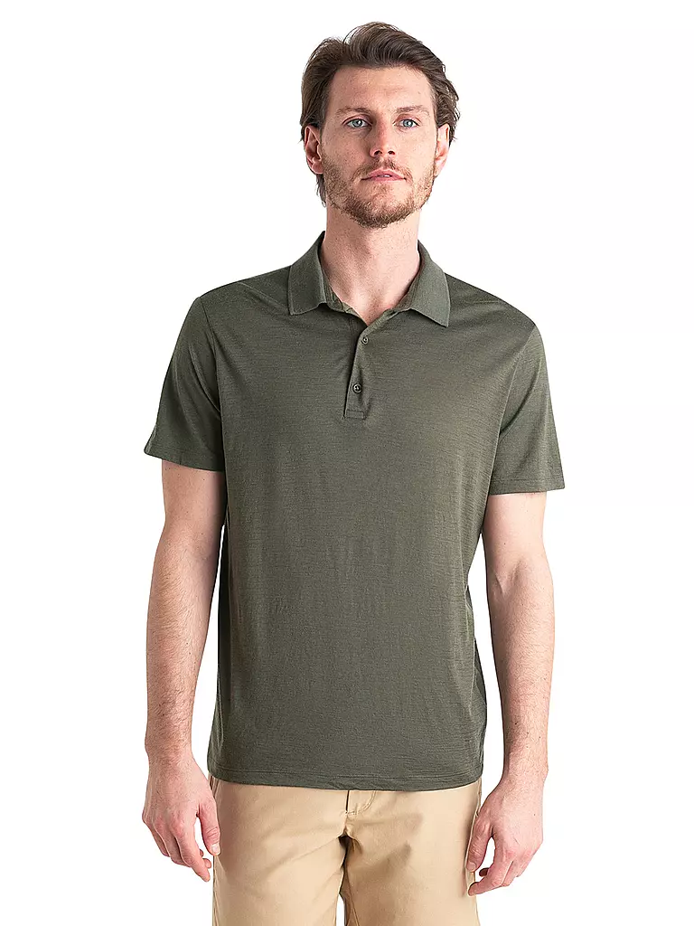 ICEBREAKER | Herren Funktionspolo Merino 150 Tech Lite3 | olive