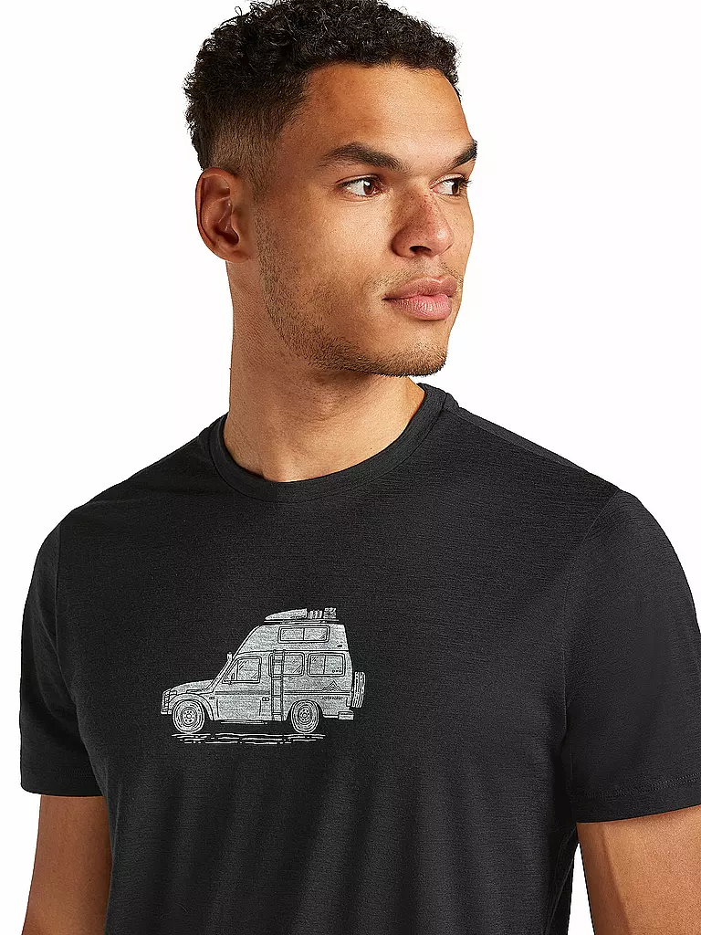 ICEBREAKER | Herren Funktionsshirt Camper 150 Tech | schwarz