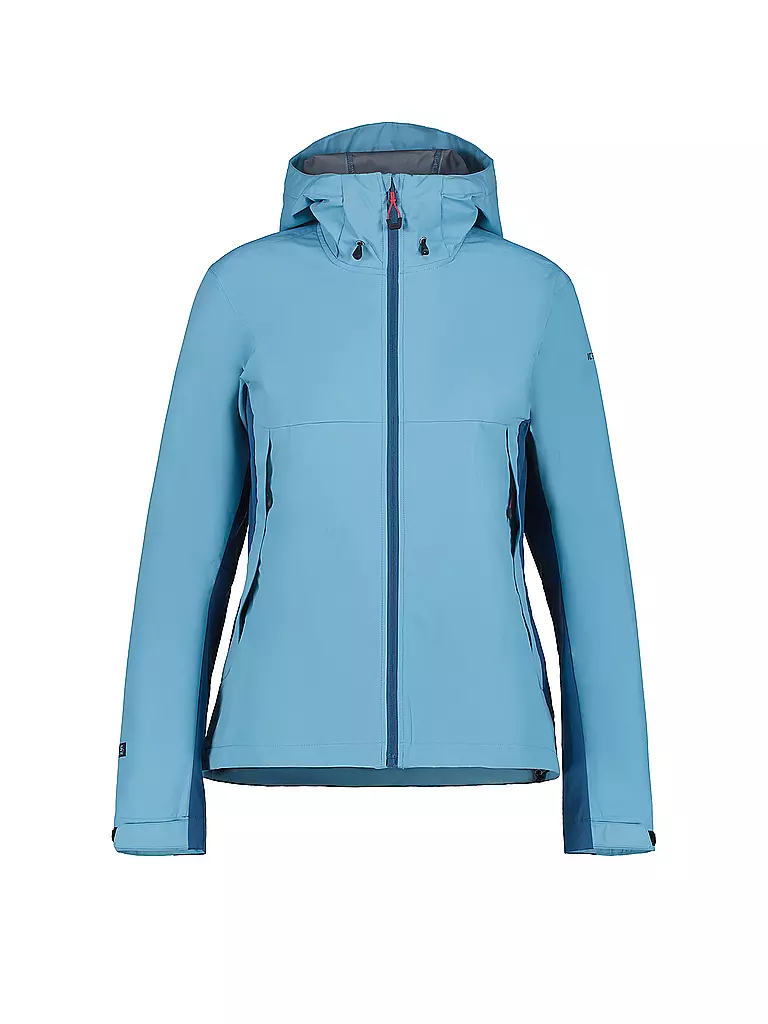 ICEPEAK | Damen Softshell Hybridjacke Bryant Hoodie | hellblau