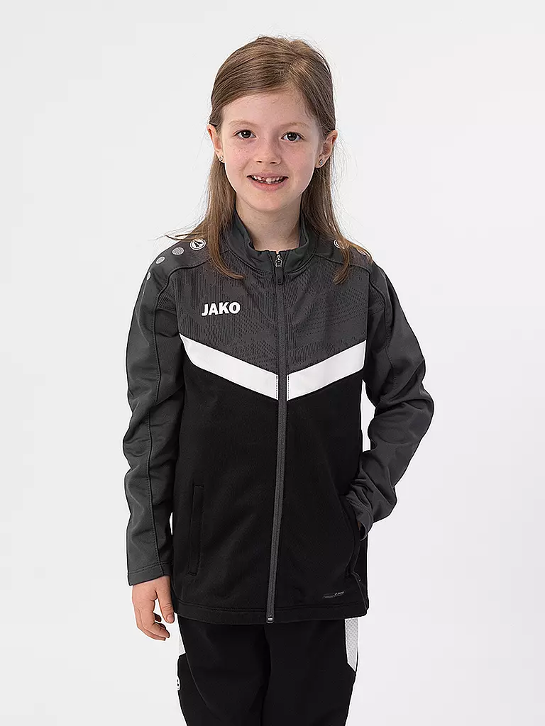 JAKO | Kinder Trainingsjacke Poly Iconic | schwarz