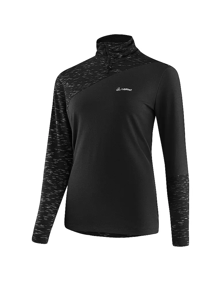 LÖFFLER | Damen Unterziehshirt TRANSTEX® Turtleneck Starlit | schwarz