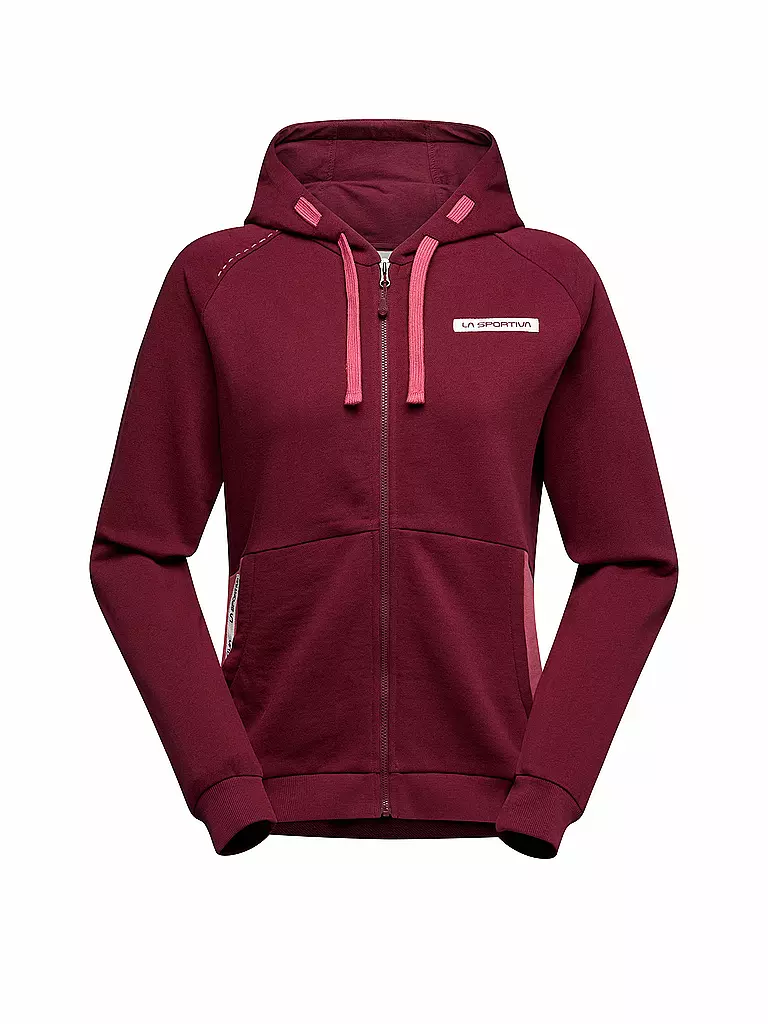 LA SPORTIVA | Damen Fleecejacke Kaos Hoodie | dunkelrot