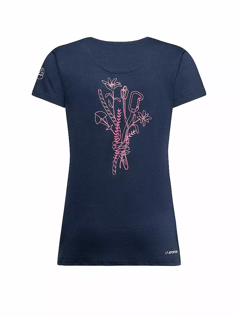 LA SPORTIVA | Damen Klettershirt Climb Flower | dunkelblau