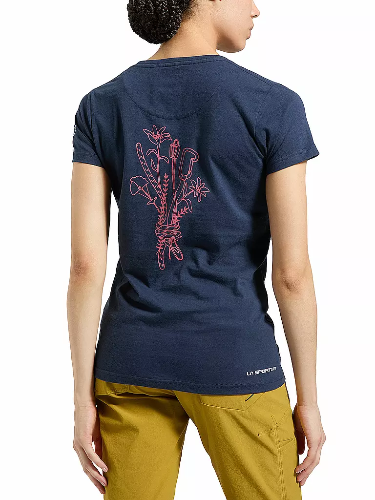 LA SPORTIVA | Damen Klettershirt Climb Flower | dunkelblau