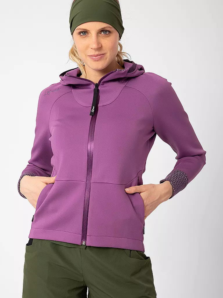 LAMUNT | Damen Fleecejacke Antje Thermal Hoodie | beere