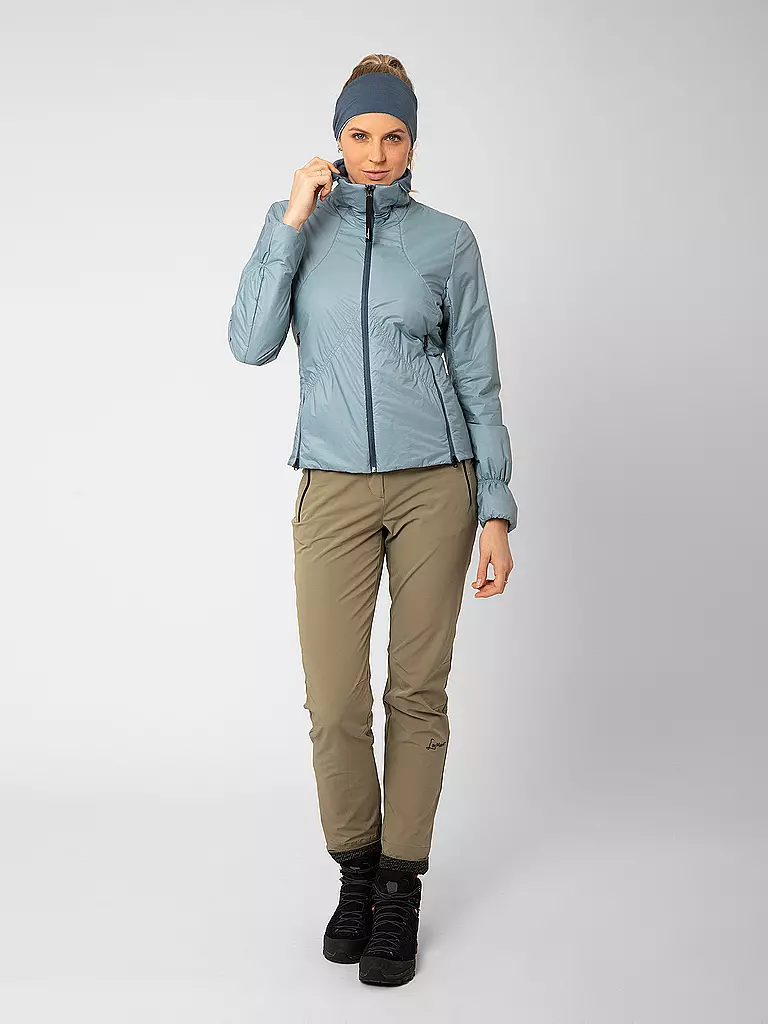 LAMUNT | Damen Fleecejacke Samule II Cashmere Hoodie | hellblau