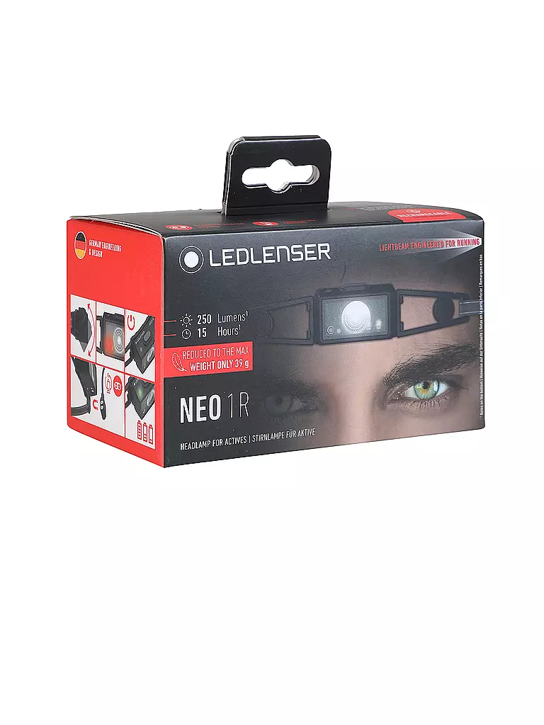 LED LENSER | Stirnlampe Neo1R | schwarz