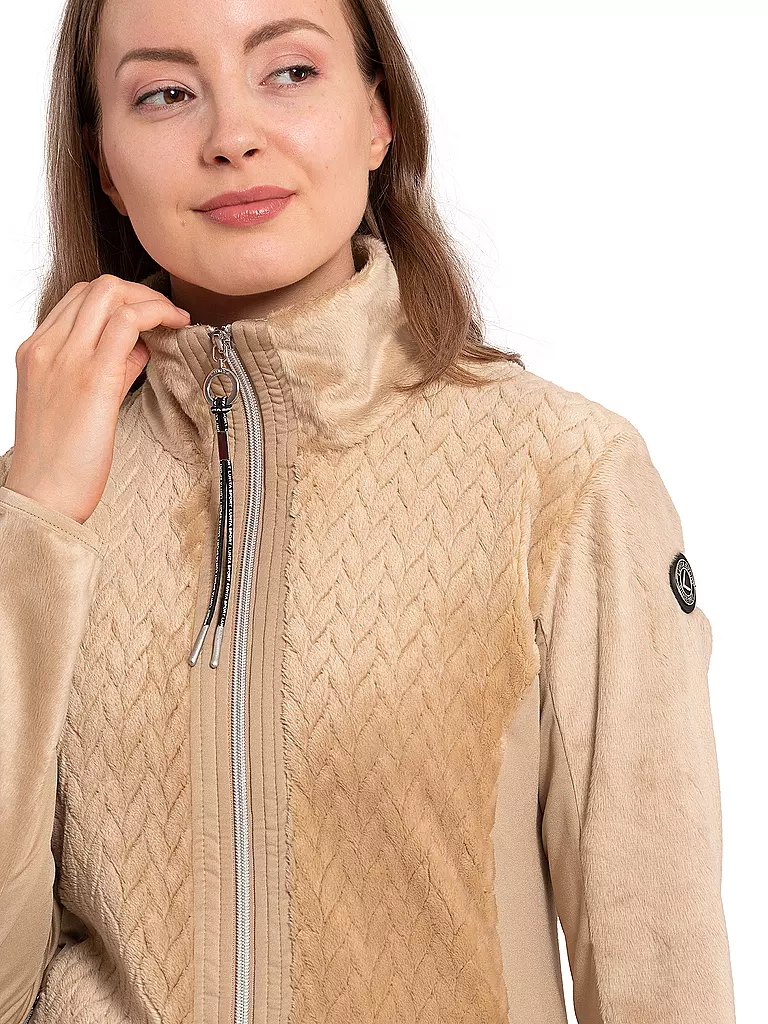 LUHTA | Damen Fleecejacke Ikaala | camel