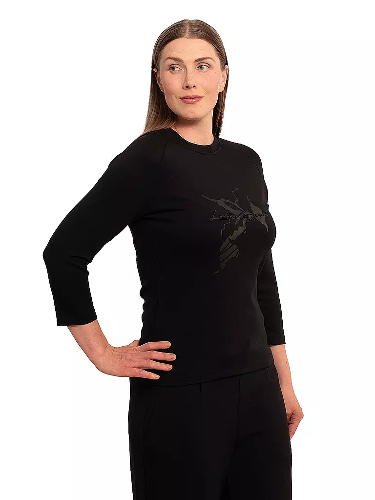 LUHTA | Damen Funktionsshirt Haunis 3/4 | schwarz