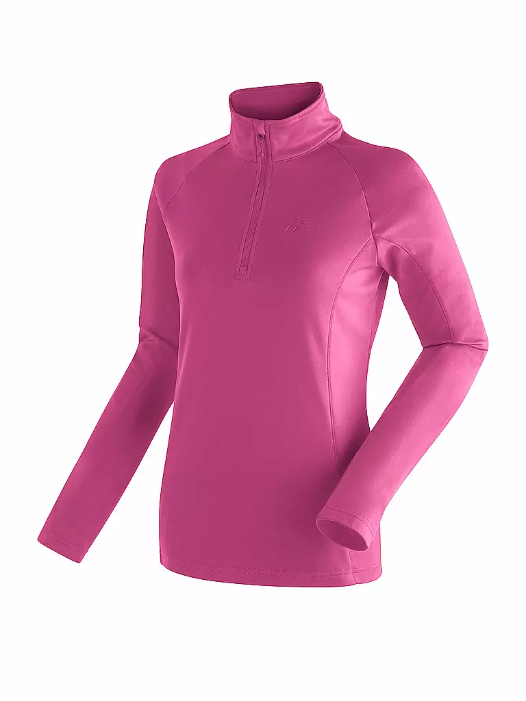 MAIER | Damen Unterzieh Zipshirt Eva | pink