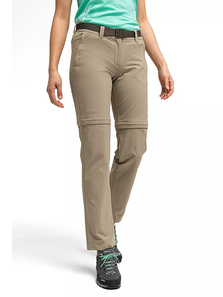 MAIER | Damen Wanderhose Nata2 ZipOff | beige