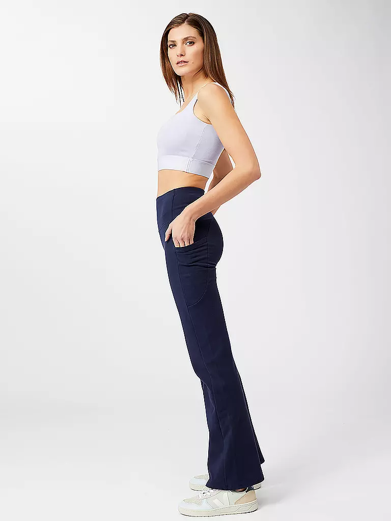 MANDALA | Damen Yoga Hose Straight Fit | dunkelblau