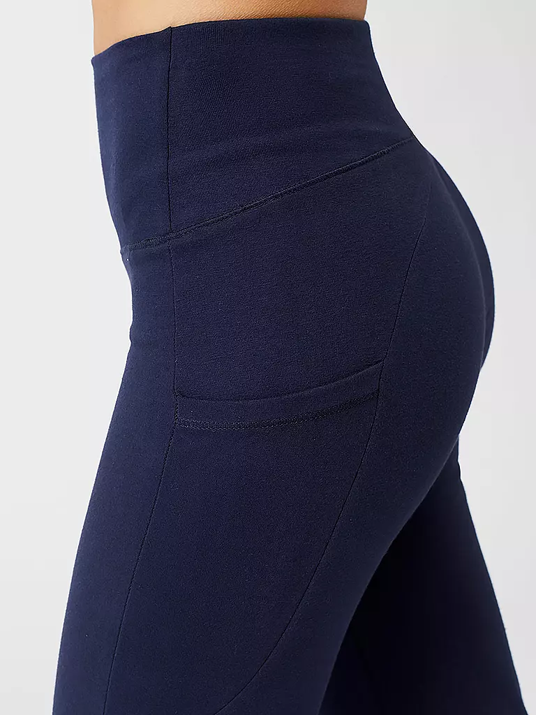 MANDALA | Damen Yoga Hose Straight Fit | dunkelblau