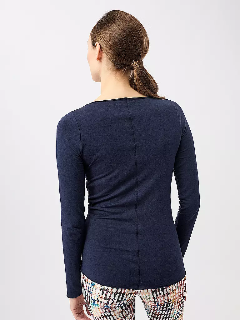 MANDALA | Damen Yoga Shirt Basic | dunkelblau