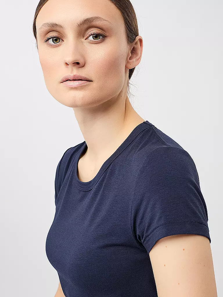 MANDALA | Damen Yogashirt Roundneck | dunkelblau