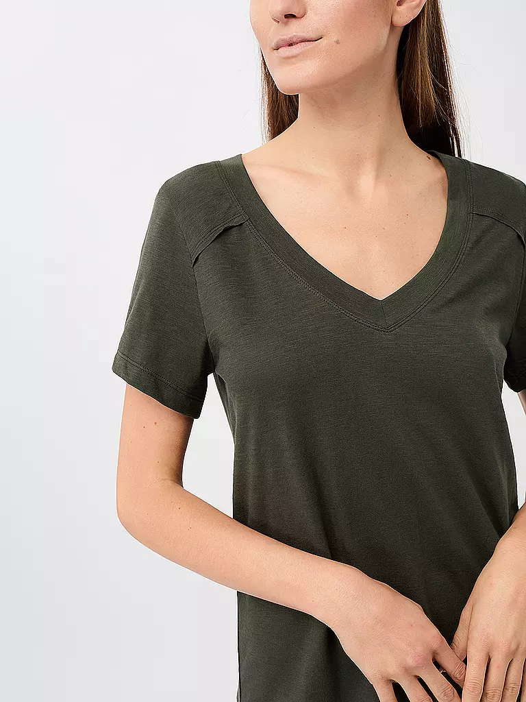 MANDALA | Damen Yogashirt The New V-Neck | olive