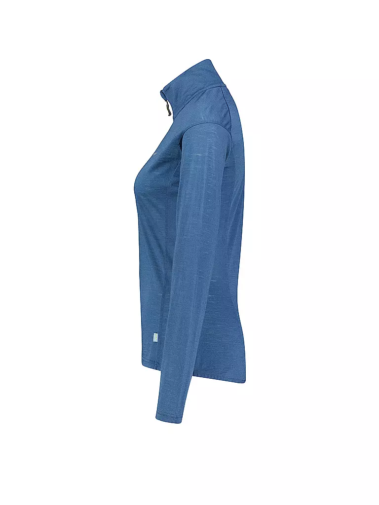 MERU |  Damen Funktions Zipshirt Vordingborg  | dunkelblau