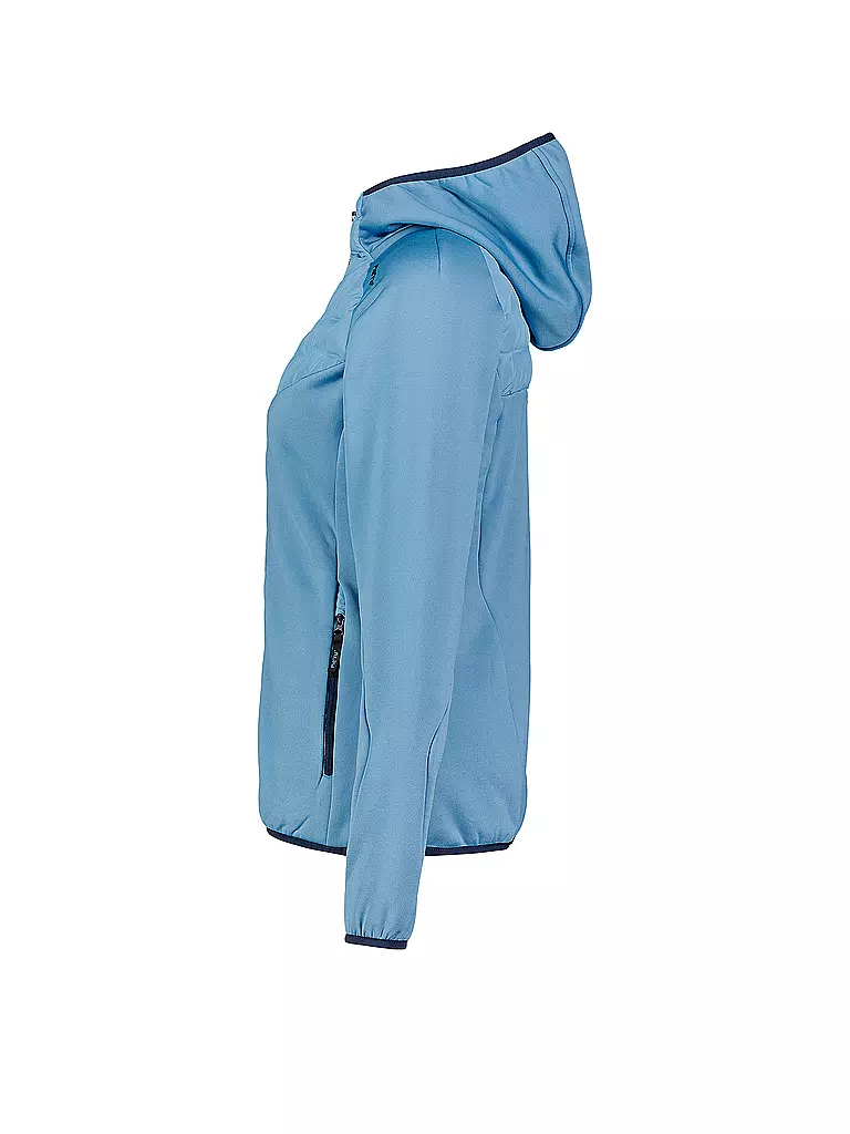 MERU | Damen Fleecejacke Bath Hoodie | hellblau