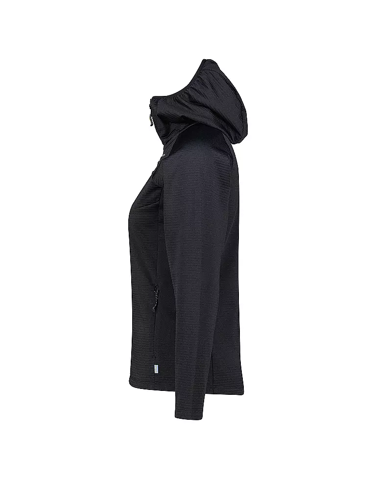 MERU | Damen Fleecejacke Highfields Hoodie | schwarz