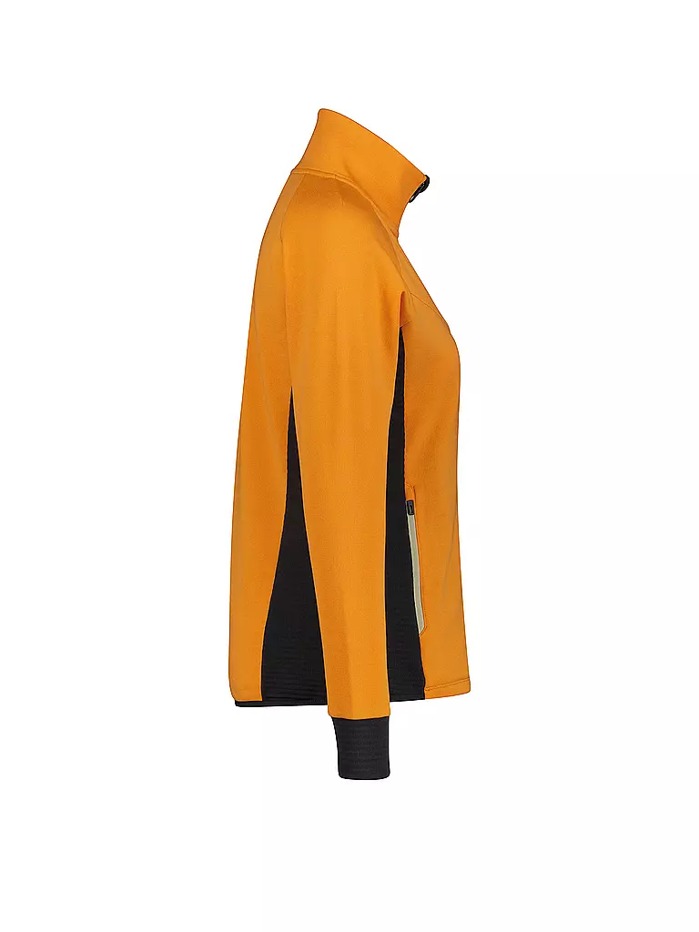 MERU | Damen Fleecejacke Kivik Waffelfleece | orange